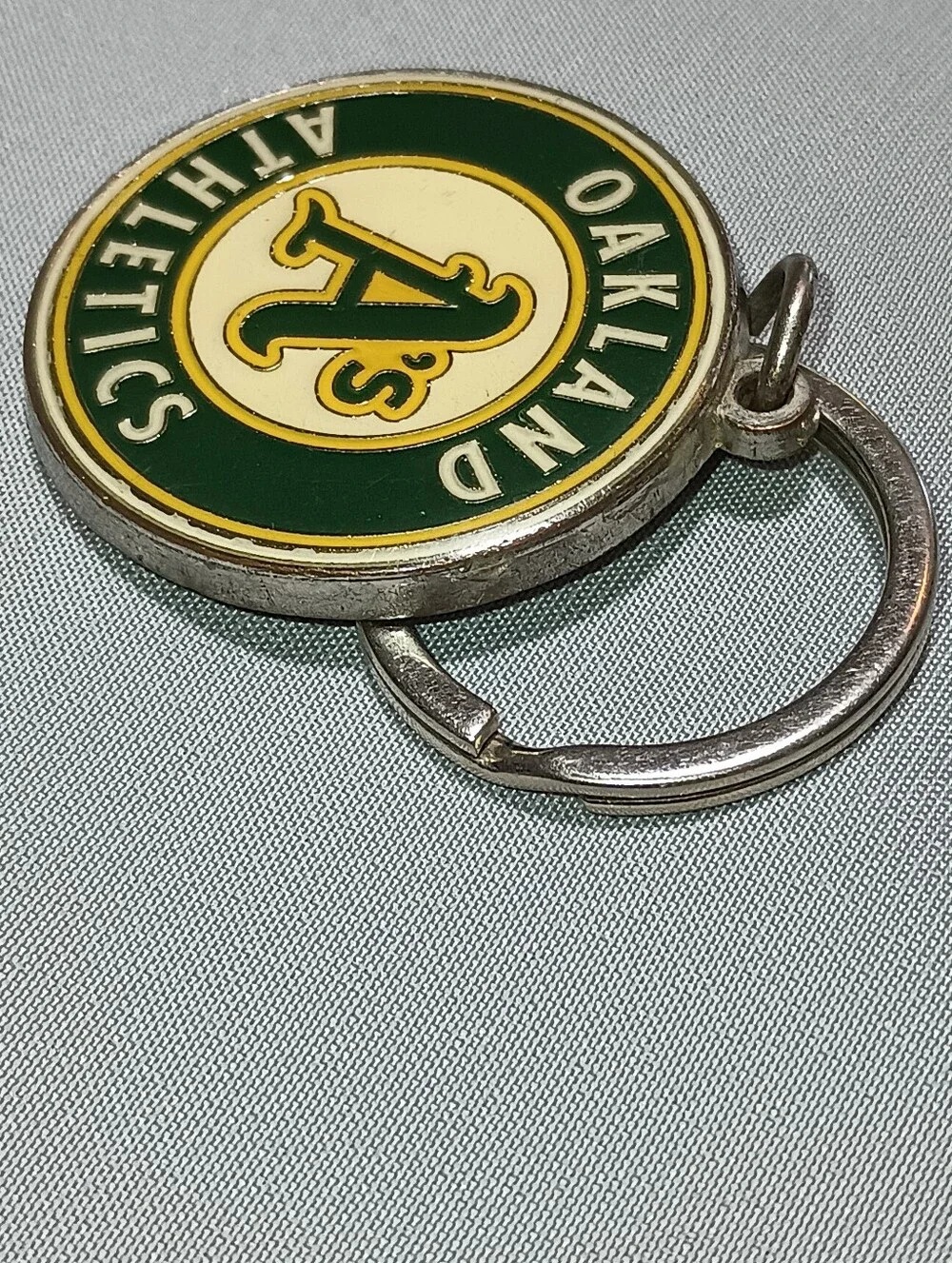 Oakland Athletics Enamel Keychain 1990's